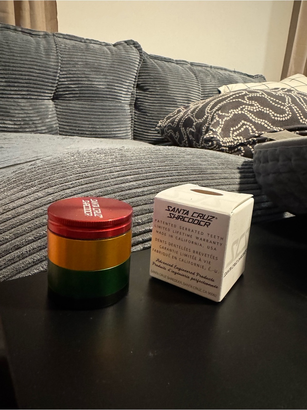 Santa Cruz Skateboards Red, Gold, Green Metal Grinder